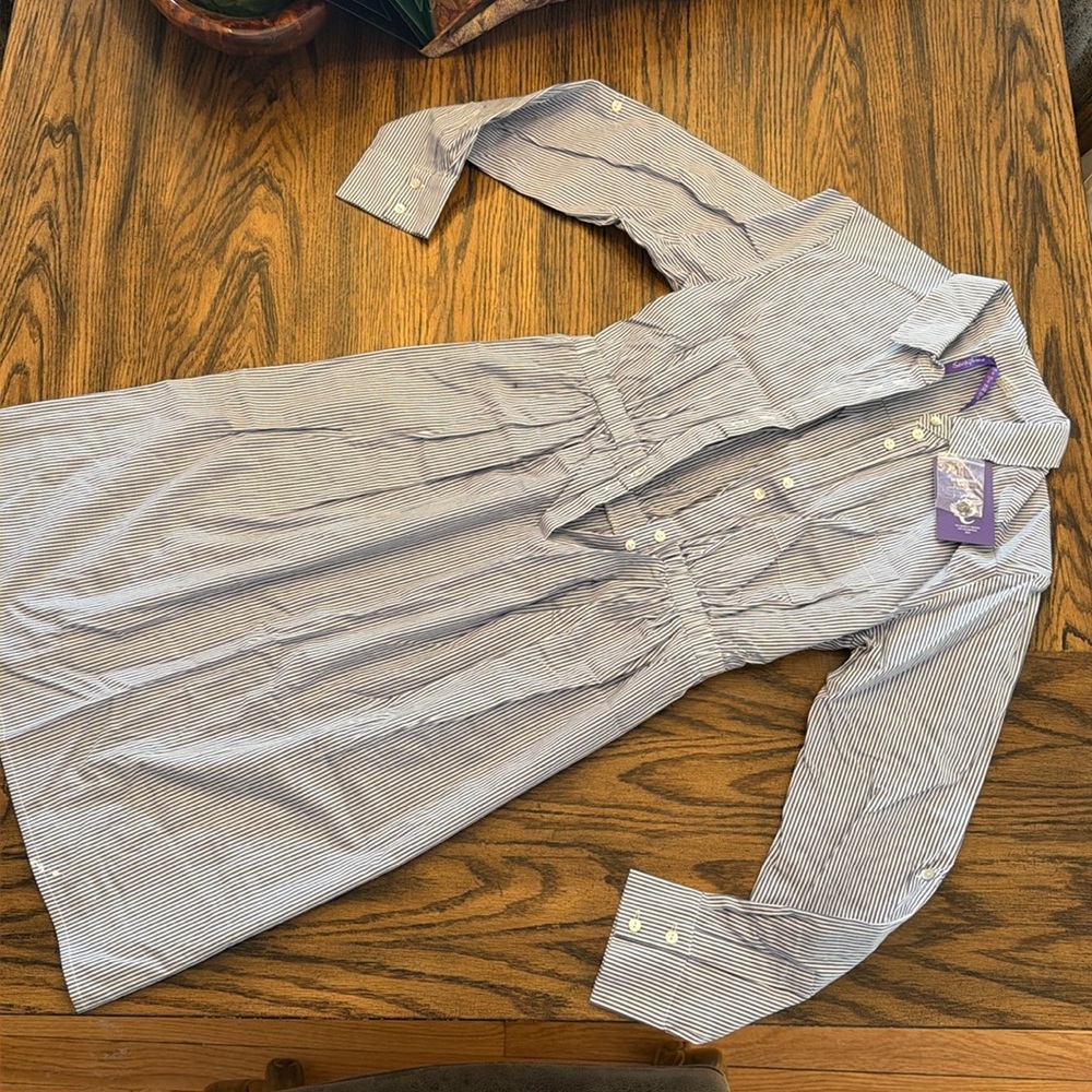 Maternity shirt dress